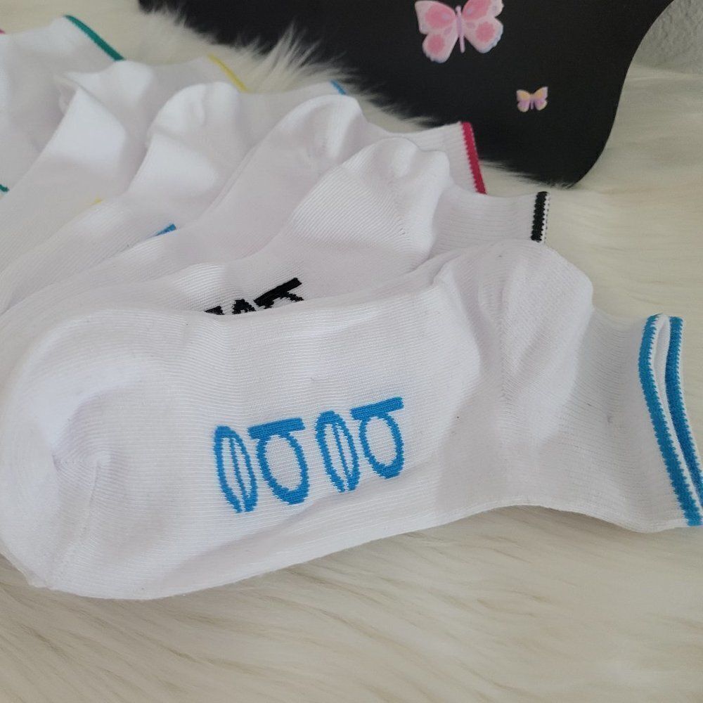 NWT Bebe Ankle Socks Black Set of 9 Pairs Size 4-10 - 74 - Picture 3 of 4